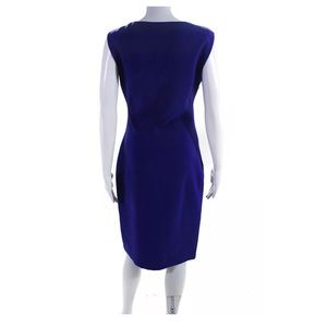 Diane Von Furstenberg Womens Megan V-Neck Bodycon Dress Purple Size 6
